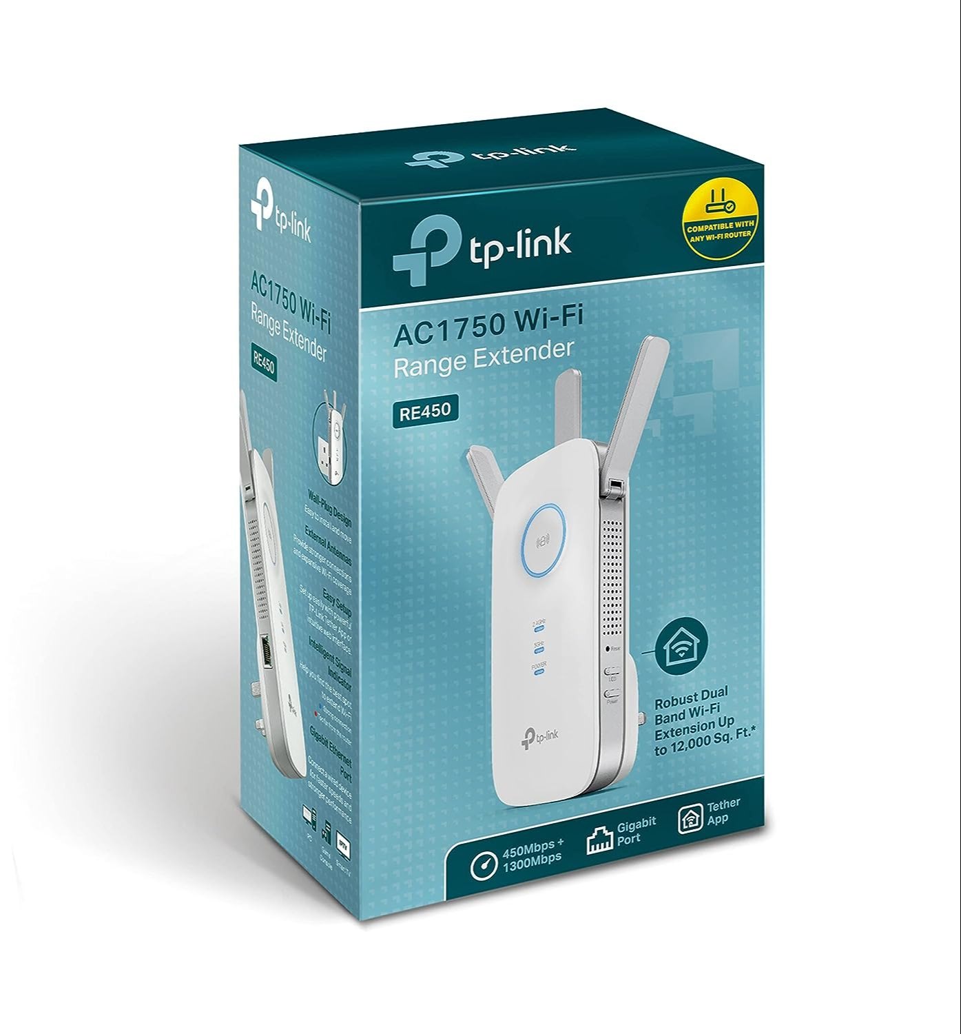TP-Link RE450 Universal Dual Band Range Extender, Broadband/Wi-Fi Extender