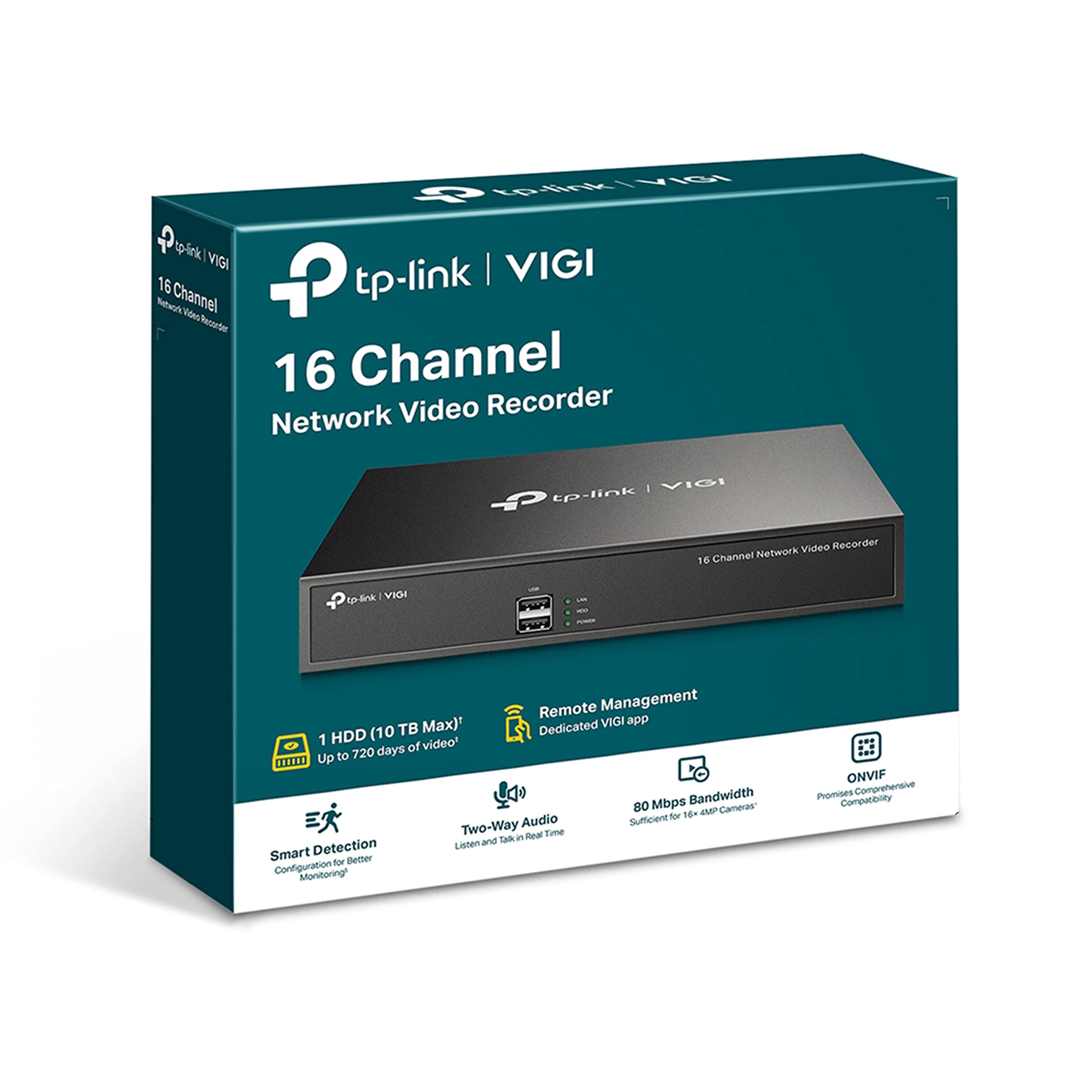 TP-Link VIGI NVR1016H VIGI 16 Channel Network Video Recorder(NVR)