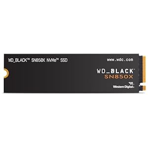 WD Black SN850 X PCIE Gen4 1TB SSD Wo Heatsink New(WDS100T2X0E-00BCA0)
