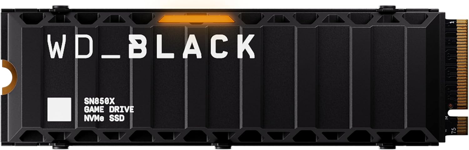 WD Black SN850 X PCIE Gen4 4TB SSD with Heatsink New(WDS400T2XHE-00BCA0)