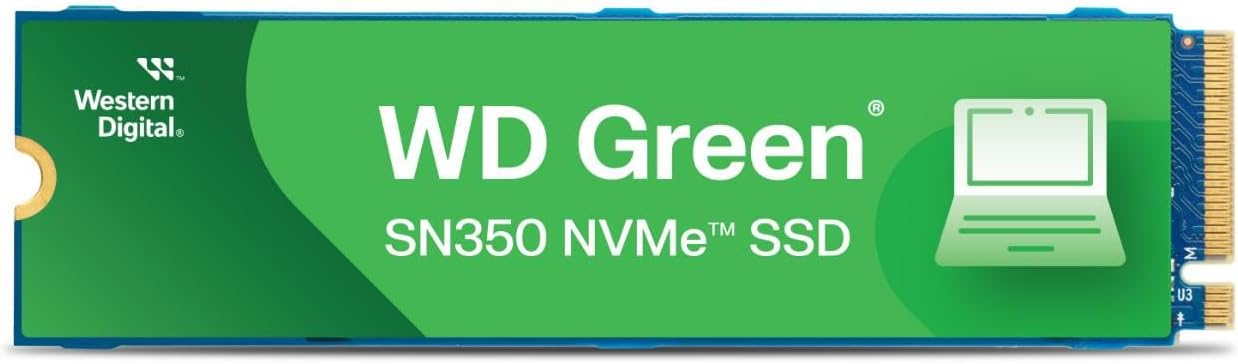 Western Digital 240GB WD Green SN350 NVMe Internal SSD Solid State Drive - Gen3 PCIe, M.2 2280, Up to 2,400 MB/s - WDS240G2G0C